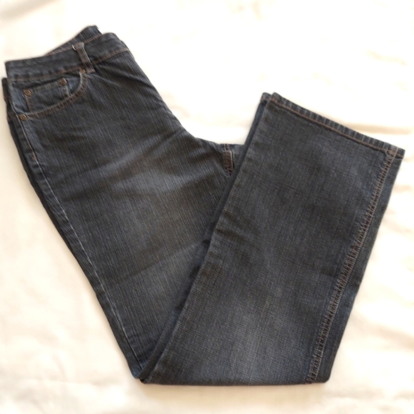 Coldwater Creek Boot Cut Jean 5 Pocket Black Medium Faded Washed Denim Size 10 - Picture 2 of 9